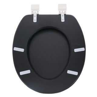 Home+Solutions Black Round Soft Cushioned Toilet Seat