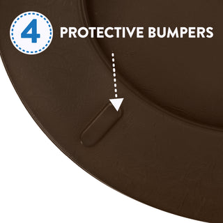 Home+Solutions Chocolate Brown Round Soft Cushioned Toilet Seat