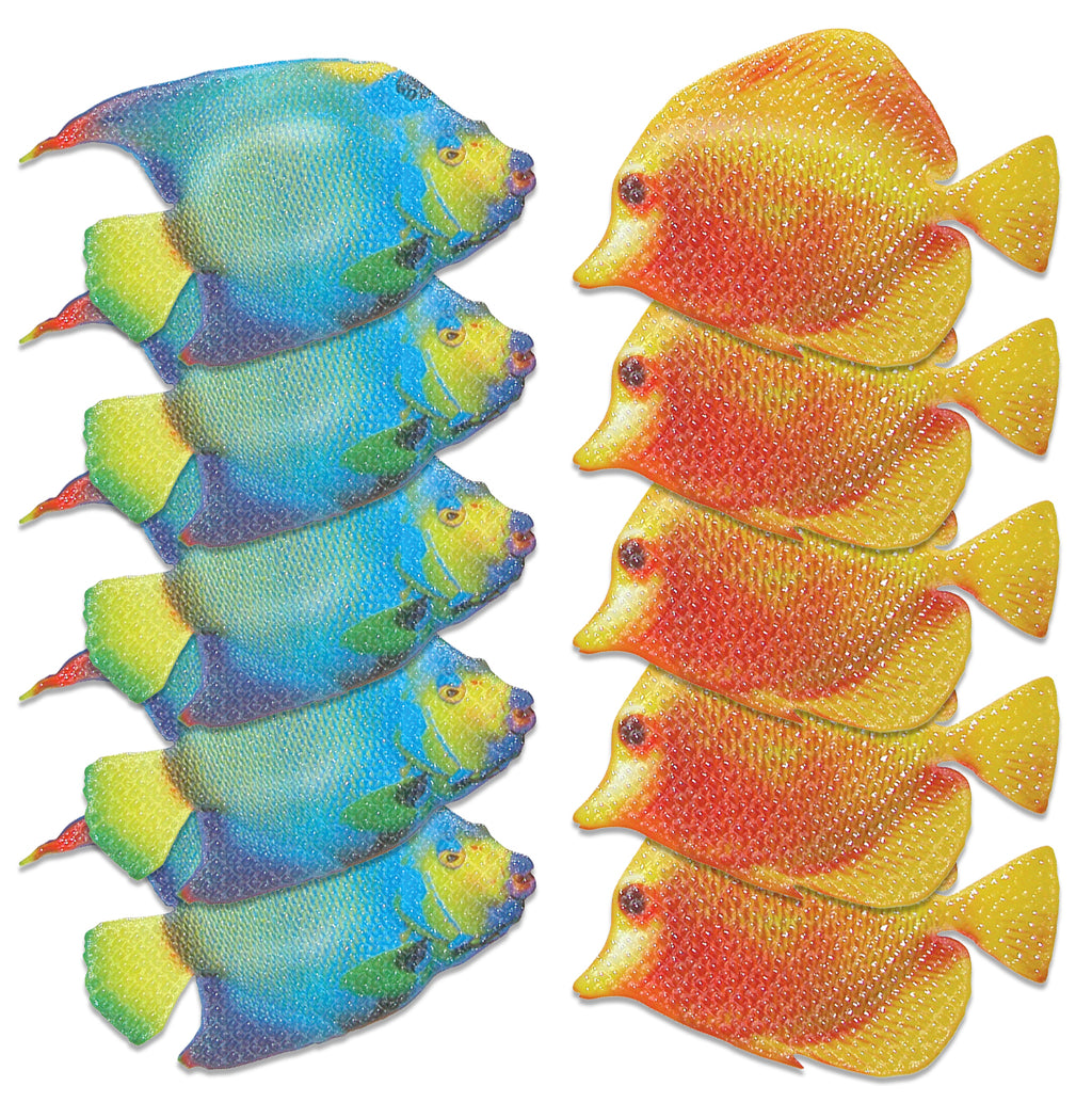 Home+Solutions Fish Adhesive Tub Treads, 10 Piece Set Ginsey Home