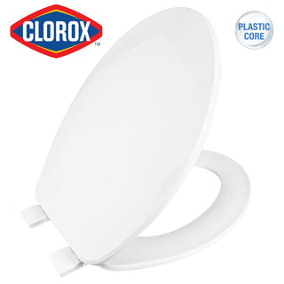 Clorox® Elongated Plastic Toilet Seat with Easy-Off Hinges