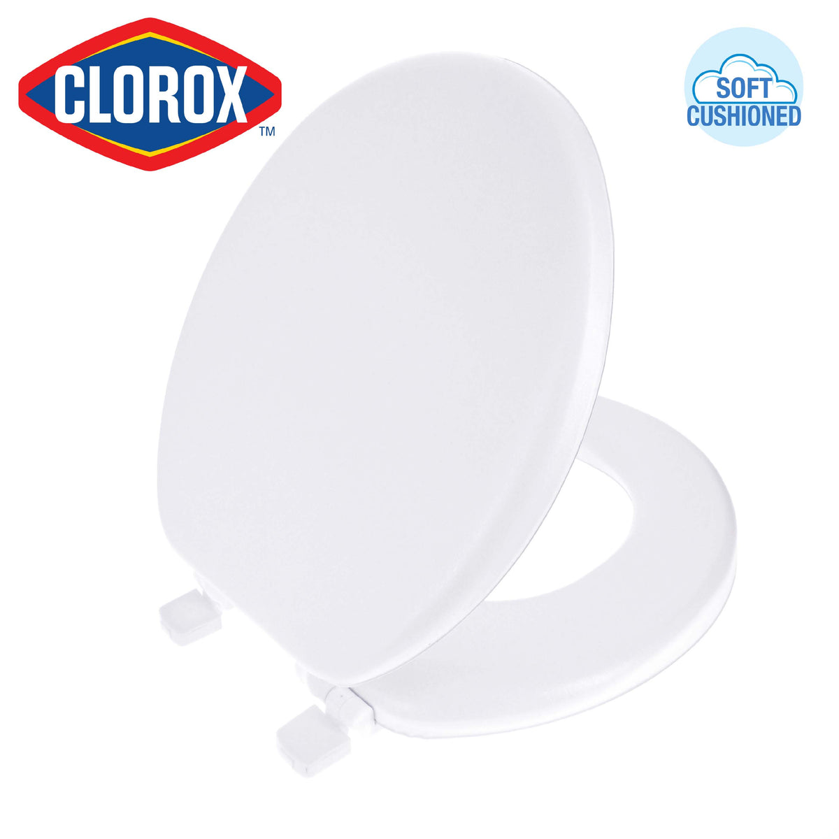 Clorox® Antimicrobial Round Soft Cushioned Toilet Seat – Ginsey 