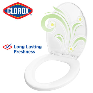 Clorox® Elongated Scented Plastic Toilet Seat with Easy-Off Hinges