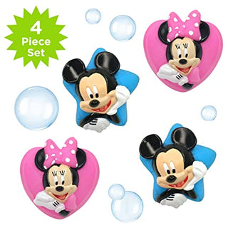 Mickey Mouse & Minnie Mouse 4 Piece Bath Squirter Set