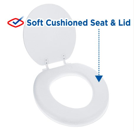 Clorox® Antimicrobial Round Soft Cushioned Toilet Seat – Ginsey Clorox® Antimicrobial Round Soft Cushioned Toilet Seat – Ginsey
