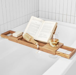 Home+Solutions Teak Tub Tray