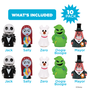Disney Nightmare Before Christmas 10 piece Finger Puppet Set