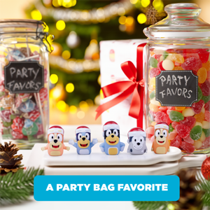 BLUEY 5 Piece Holiday Finger Puppet Set