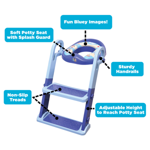 BLUEY Step & Sit Potty Trainer with Ladder