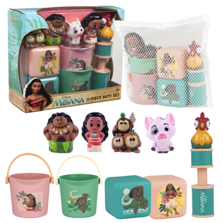 Disney Moana, 11-Piece Bath Toys