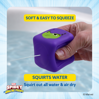 Marvel Spidey and His Amazing Friends 25 Piece Cube Squirter Foam Cling Set