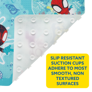 Marvel Spidey and His Amazing Friends Ready Step Bath Mat & 2 Piece Jumbo Squirter Set
