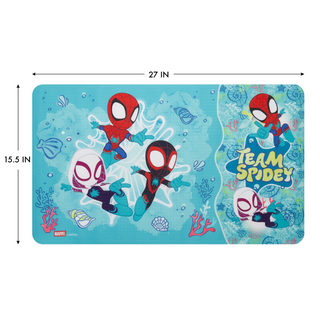 Marvel Spidey and His Amazing Friends Ready Step Bath Mat & 2 Piece Jumbo Squirter Set