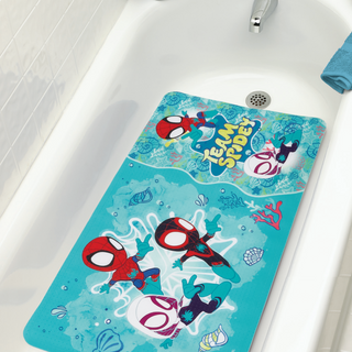Marvel Spidey and His Amazing Friends Ready Step Bath Mat & 2 Piece Jumbo Squirter Set