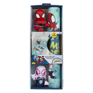 Marvel Spidey and His Amazing Friends Ready Step Bath Mat & 2 Piece Jumbo Squirter Set