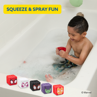 Marvel Spidey Cube Bath Squirters, 6-Piece