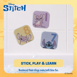 Disney Stitch 25 Piece Cube Squirter Foam Cling Set