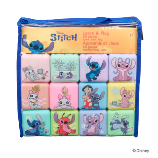 Disney Stitch 25 Piece Cube Squirter Foam Cling Set