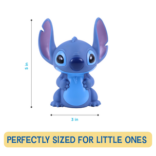 Disney Stitch Bath Toy Set with Non-Slip Bath Mat, 3-Piece Bath Toys for Toddlers & Kids – Safe Splash & Squirt Set with Jumbo Splash Squirters for Bath & Tub Play