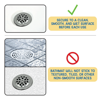 Disney Stitch Bath Toy Set with Non-Slip Bath Mat, 3-Piece Bath Toys for Toddlers & Kids – Safe Splash & Squirt Set with Jumbo Splash Squirters for Bath & Tub Play