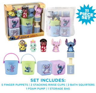 Disney Lilo & Stitch, 11-Piece Bath Toys