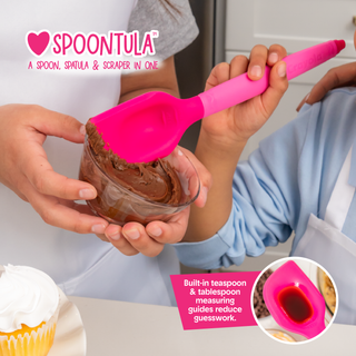 Crayola Kidchen™ Mix & Pour Set, 2-Piece Silicone Cooking Utensil Set with Spoontula™ & Pourfectle™