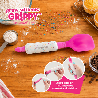 Crayola Kidchen™ Mix & Pour Set, 2-Piece Silicone Cooking Utensil Set with Spoontula™ & Pourfectle™