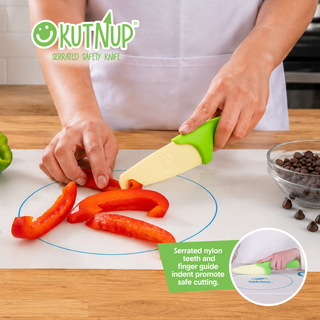 Crayola Kidchen™ Kut & Prep Set, 2-Piece Kitchen Prep Set with Kutnup™ Safety Knife & Silicone Cutting Mat
