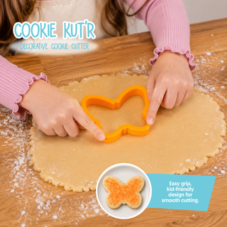 Crayola Kidchen™ Whisk & Flutter, 2-Piece Kitchen Set with Whirlsk™ & Butterfly Cookie Cutter, Whisk & Masher Tool