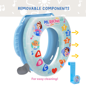 Ms. Rachel Soft Potty Seat With Storage Hook - Potty Training Seat