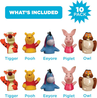 Disney Winnie the Pooh 10 Piece Finger Puppet Set