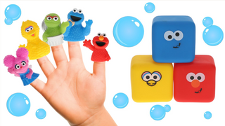 Sesame Street 10 Piece Bath Toy Set