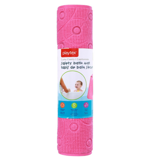Playtex Pink Cushy Comfy Safety Bath Mat, 36"x17.5"