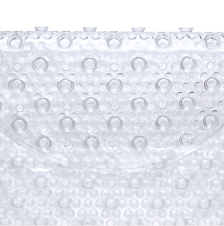 Home+Solutions Clear Oval Bubble Bath Mat, 27.5"x15"