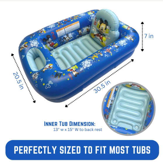 Disney inflatable best sale bathtub