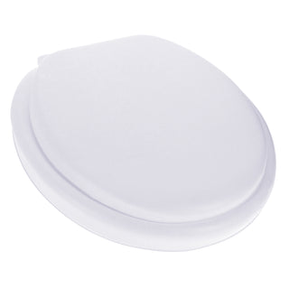 Home+Solutions Desert White Round Soft Cushioned Toilet Seat