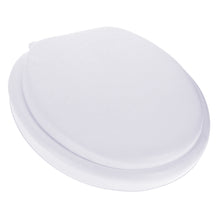 Load image into Gallery viewer, Home+Solutions Desert White Round Soft Cushioned Toilet Seat