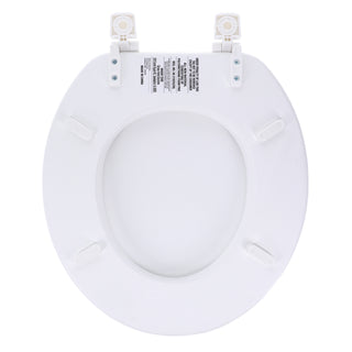 Home+Solutions Desert White Round Soft Cushioned Toilet Seat