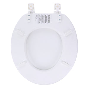 Home+Solutions Desert White Round Soft Cushioned Toilet Seat