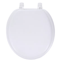 Load image into Gallery viewer, Home+Solutions Desert White Round Soft Cushioned Toilet Seat
