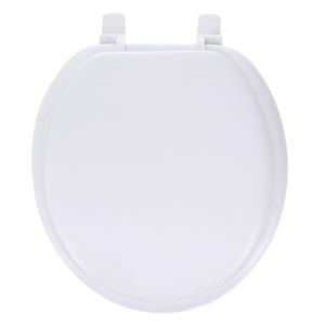 Home+Solutions Desert White Round Soft Cushioned Toilet Seat