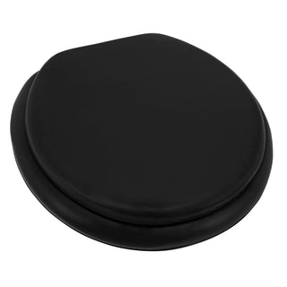 Home+Solutions Black Round Soft Cushioned Toilet Seat