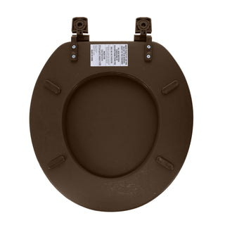 Home+Solutions Chocolate Brown Round Soft Cushioned Toilet Seat