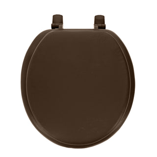 Home+Solutions Chocolate Brown Round Soft Cushioned Toilet Seat