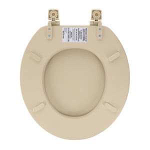 Home+Solutions Champagne Round Soft Cushioned Toilet Seat