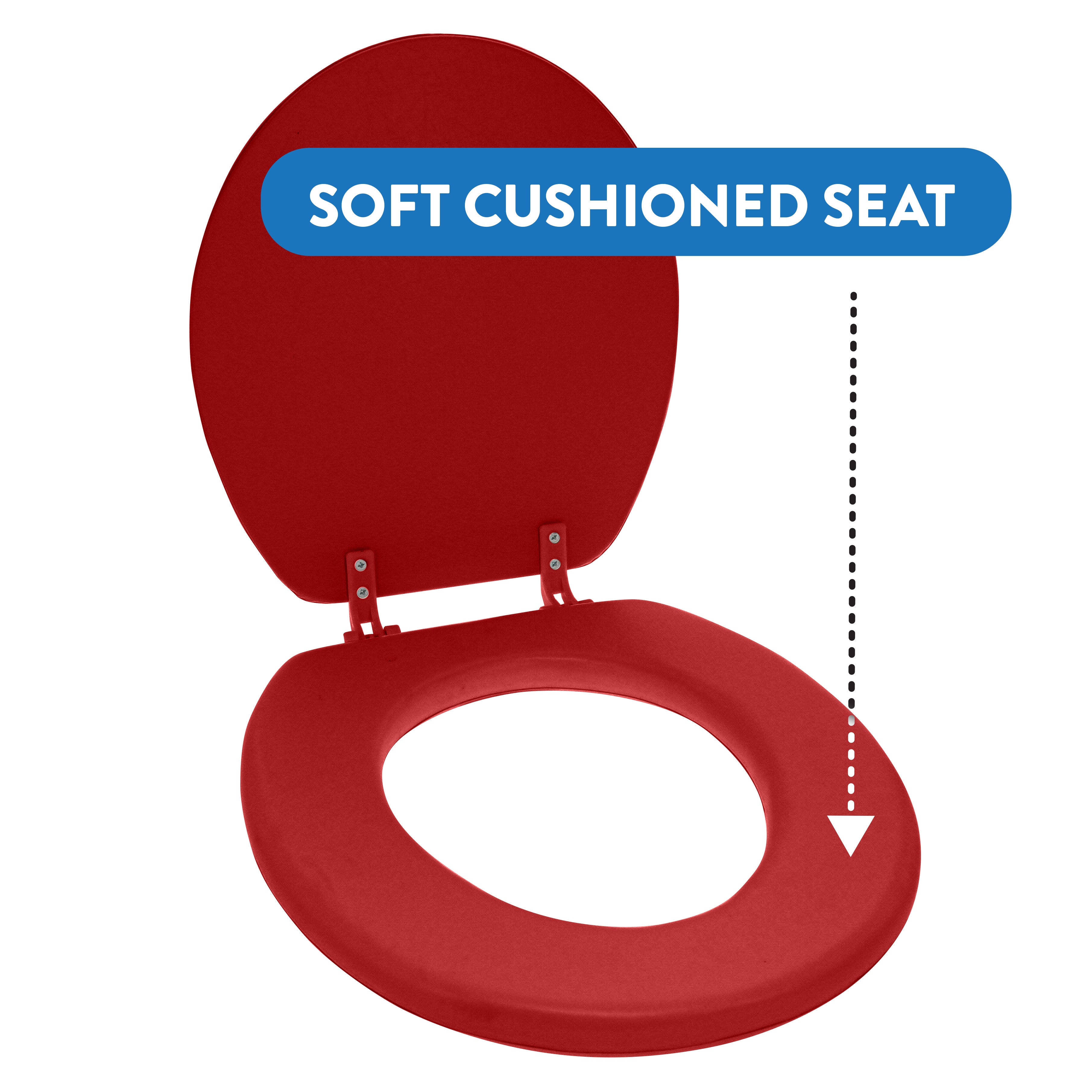 Round padded discount toilet seat