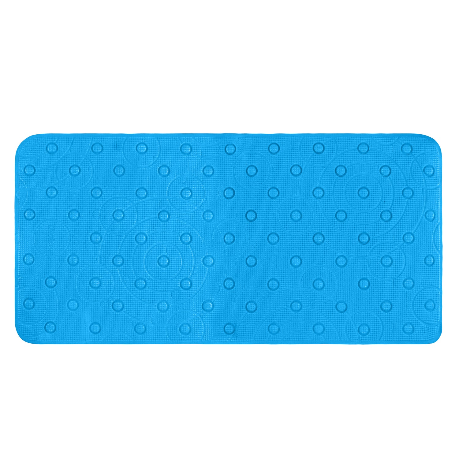 Playtex Blue Cushy Comfy Safety Bath Mat, 36"x17.5" Ginsey Home Solutions