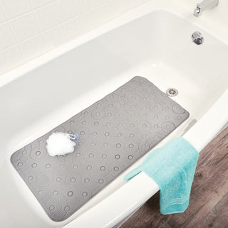 Playtex Grey Cushy Comfy Safety Bath Mat, 36"x17.5"