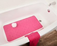 Load image into Gallery viewer, Playtex Pink Cushy Comfy Safety Bath Mat, 36&quot;x17.5&quot;