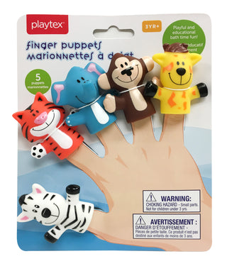 Playtex Safari 5 Piece Finger Puppet Set