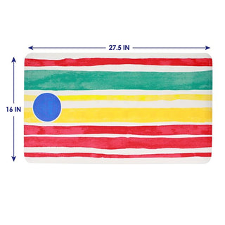 Home+Solutions Rainbow Stripe Color Changing Bath Mat, 16"x27.5"